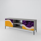 INDEPENDENT BORDER 2-Door TV Stand in Grey Finish