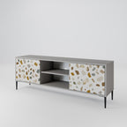 PIECES OF TOMORROW 2-Door TV Stand in Grey Finish