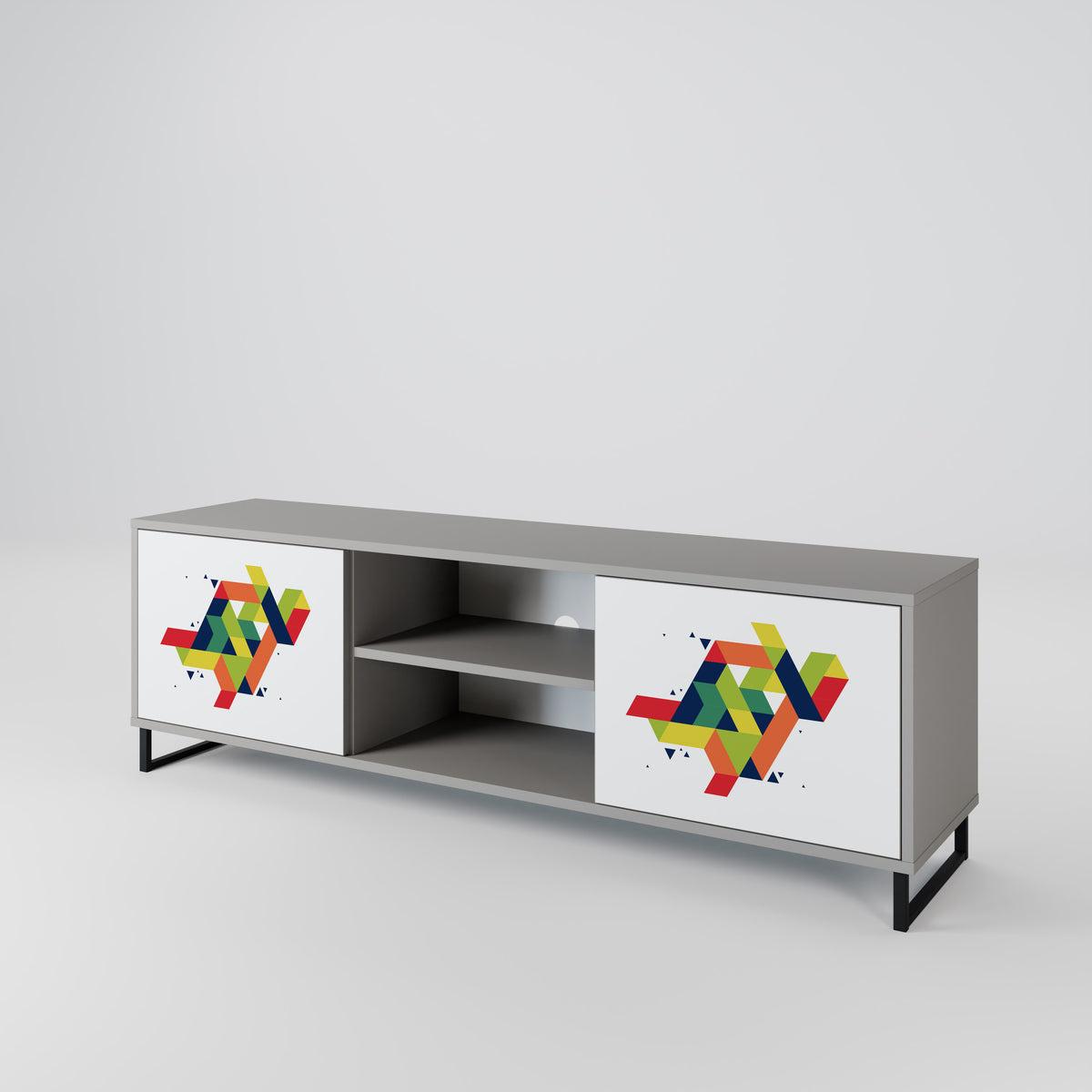 FUTURE SIGN 2-Door TV Cabinet