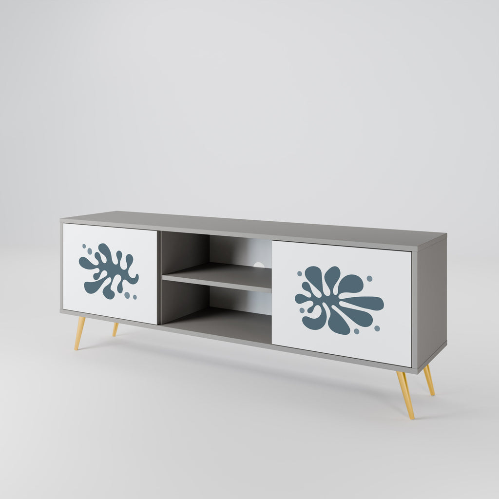 WONDERLAND VEGETATION TV-Lowboard mit 2 Türen in Grau