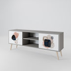 COLORFUL SHAPES TV-Lowboard mit 2 Türen in Grau