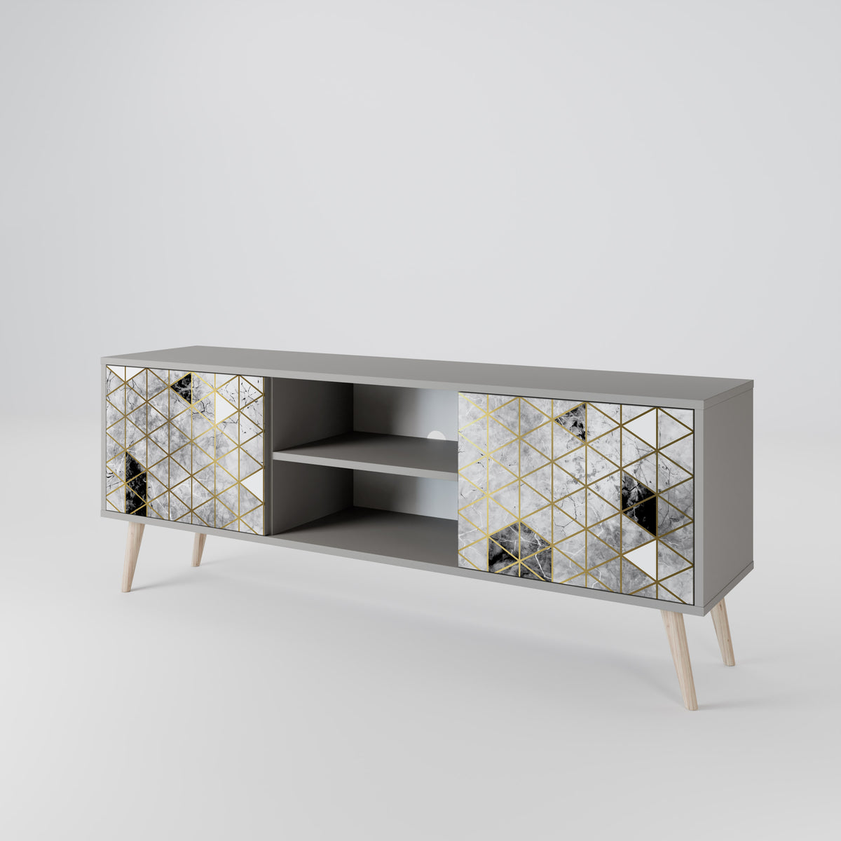 ASHEN ARIA 2-Door TV Cabinet