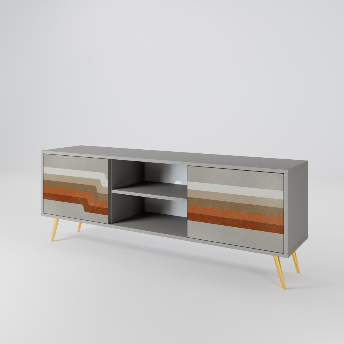 PECULIAR TRAIL 2-Door TV Cabinet