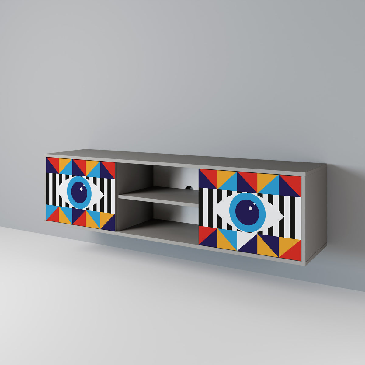 ABSTRACTION AND GEOMETRY 2-türiges TV-Lowboard