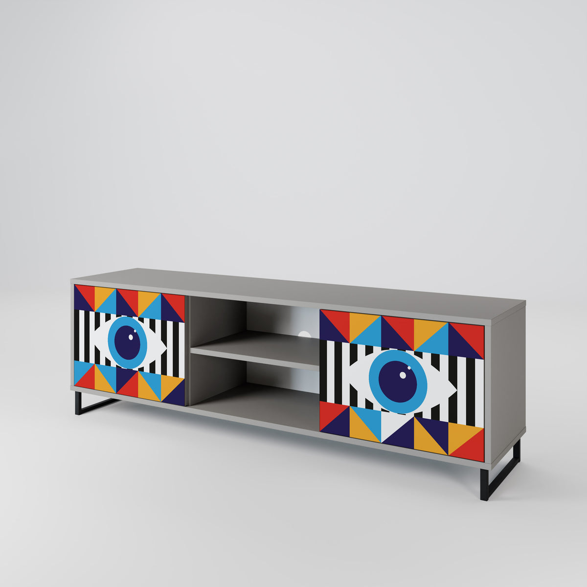 ABSTRACTION AND GEOMETRY 2-türiges TV-Lowboard