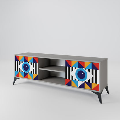 ABSTRACTION AND GEOMETRY 2-türiges TV-Lowboard
