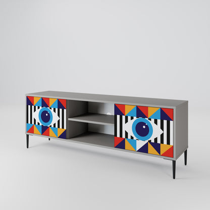 ABSTRACTION AND GEOMETRY 2-türiges TV-Lowboard