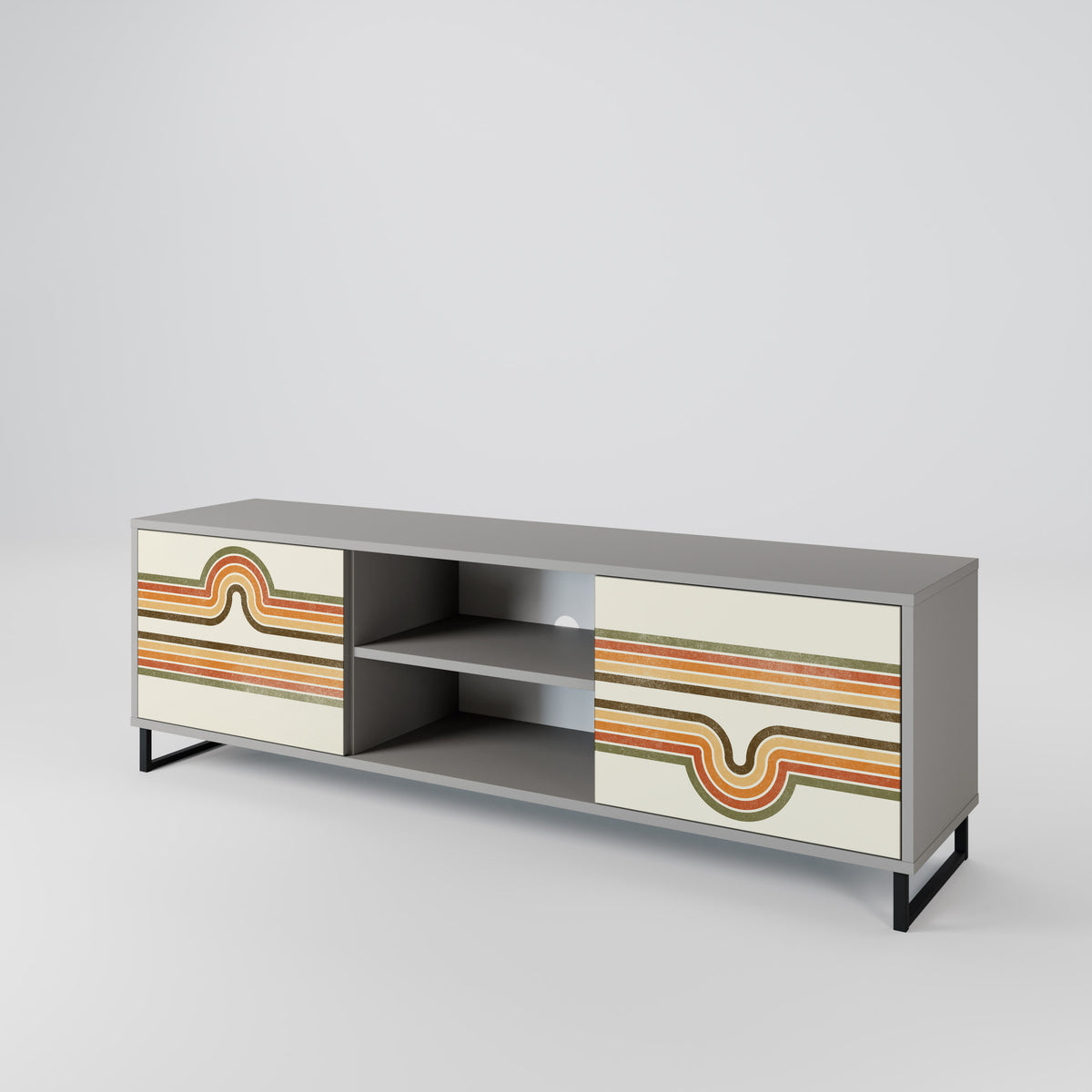 EXCEPTIONAL STREAM 2-Door TV Cabinet