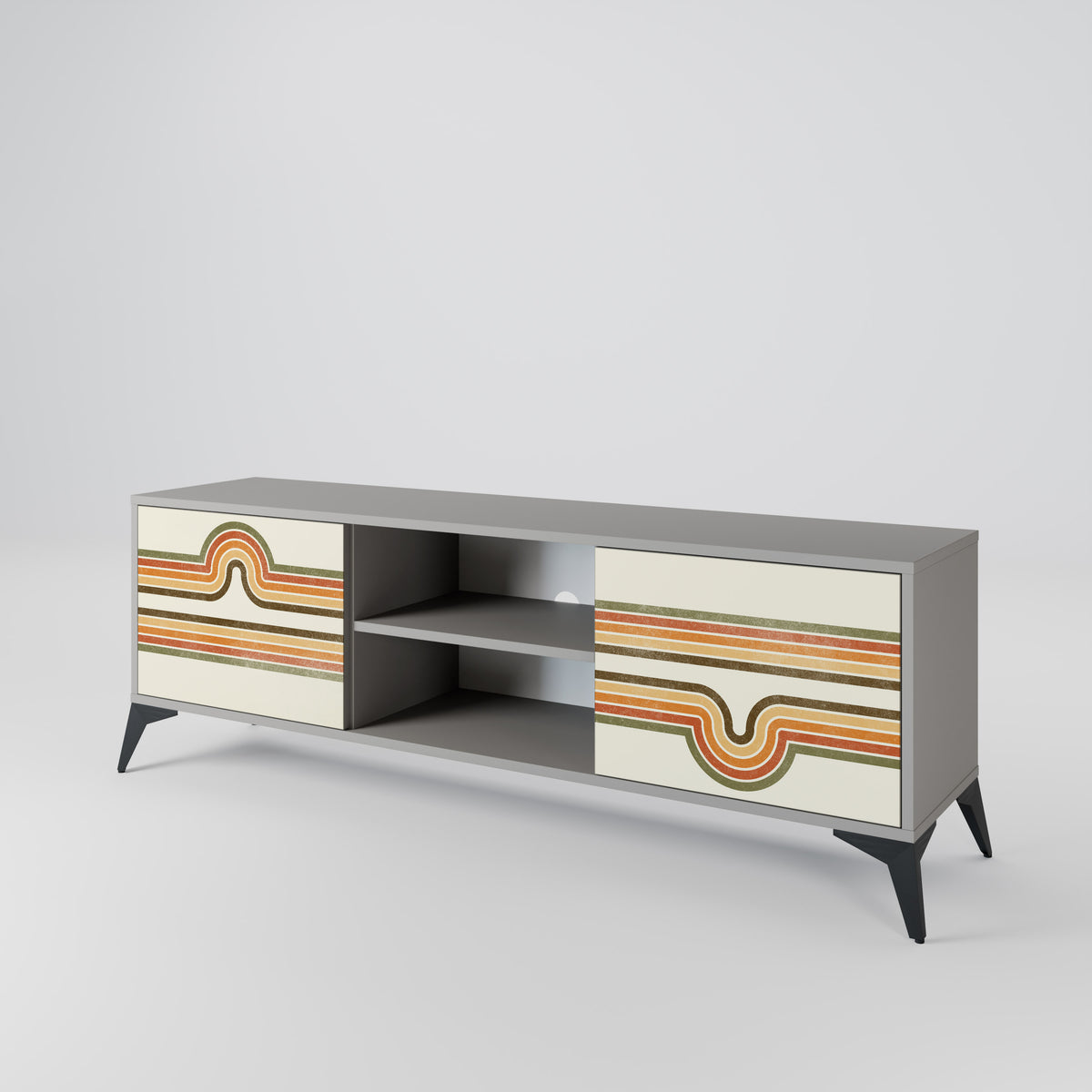 EXCEPTIONAL STREAM 2-Door TV Cabinet