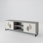 HARMONY ESSENCE 2-Door TV Stand in Grey Finish