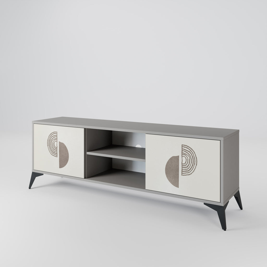 HARMONY ESSENCE 2-Door TV Stand in Grey Finish