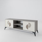HARMONY ESSENCE 2-Door TV Stand in Grey Finish