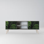INFINITE MONSTERA 2-Door TV Stand in Grey Finish
