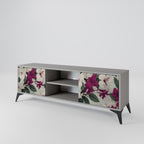 FLOWERET DREAM 2-Door TV Stand in Grey Finish