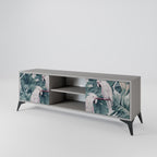 POPINJAY LOOK 2-Door TV Stand in Grey Finish