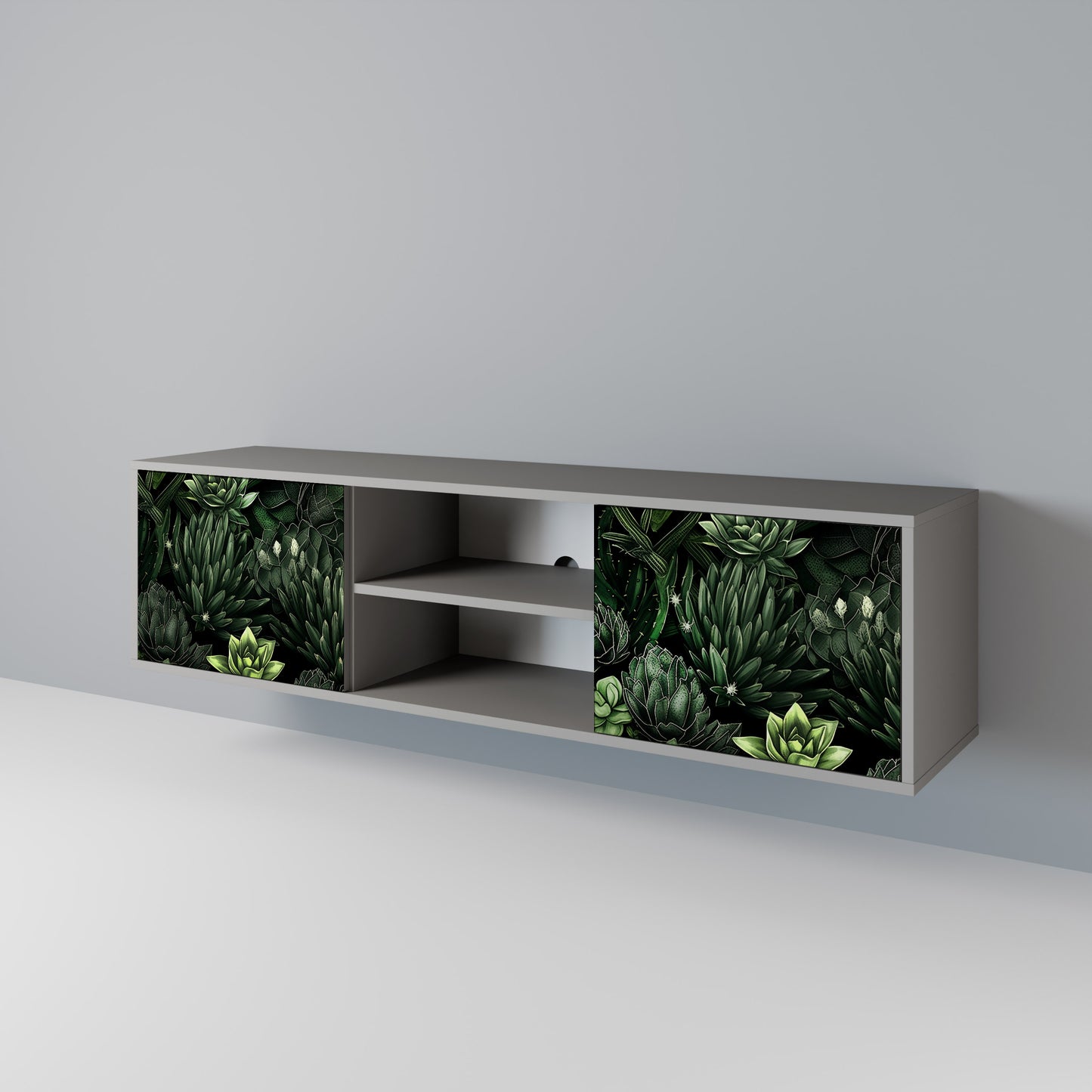 SUCCULENT JUNGLE 2-türiges TV-Lowboard