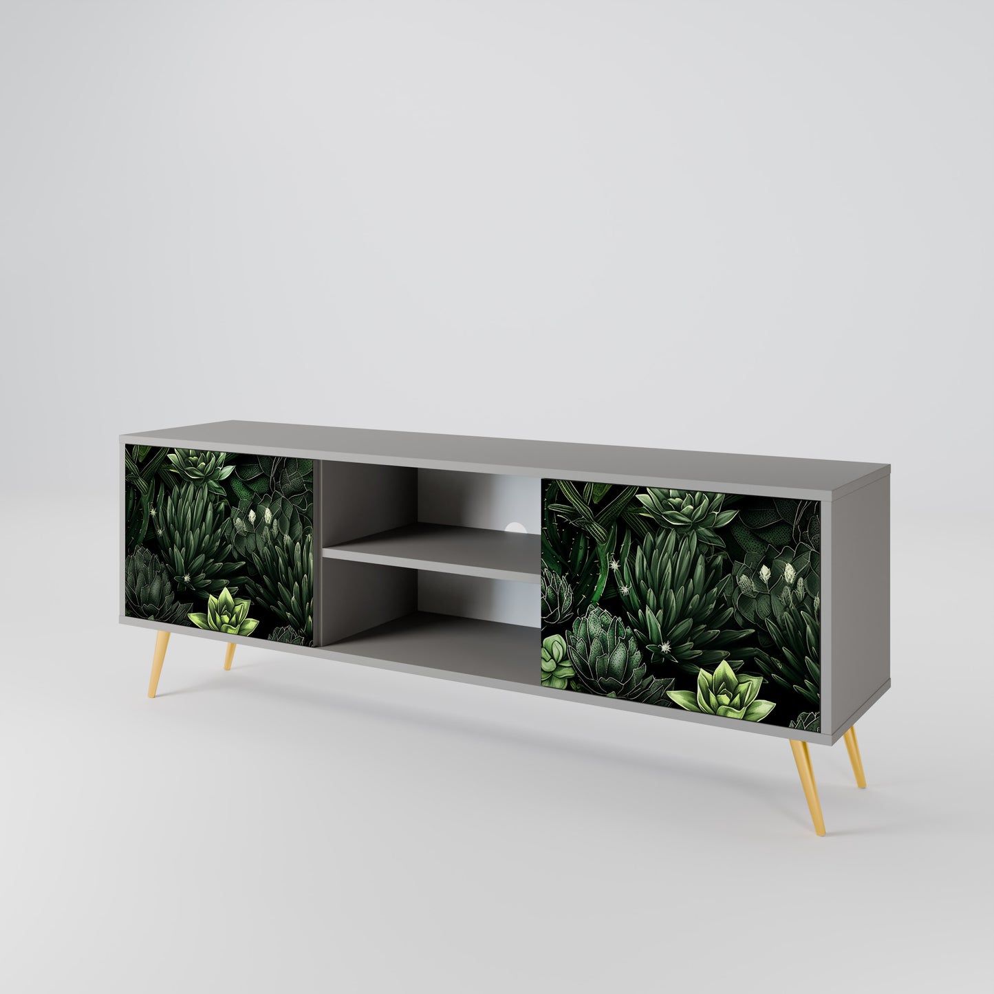 SUCCULENT JUNGLE 2-türiges TV-Lowboard