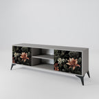 SECRET VERDURE 2-Door TV Stand in Grey Finish