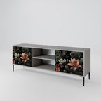 SECRET VERDURE 2-Door TV Stand in Grey Finish