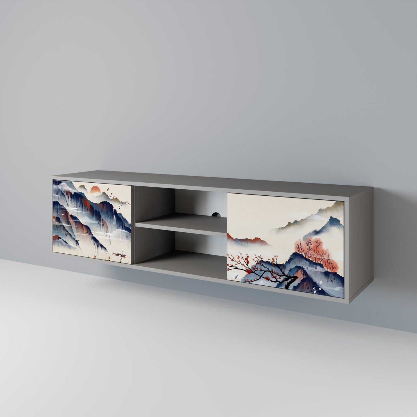 JAPANESE LANDSCAPE 2-türiges TV-Lowboard