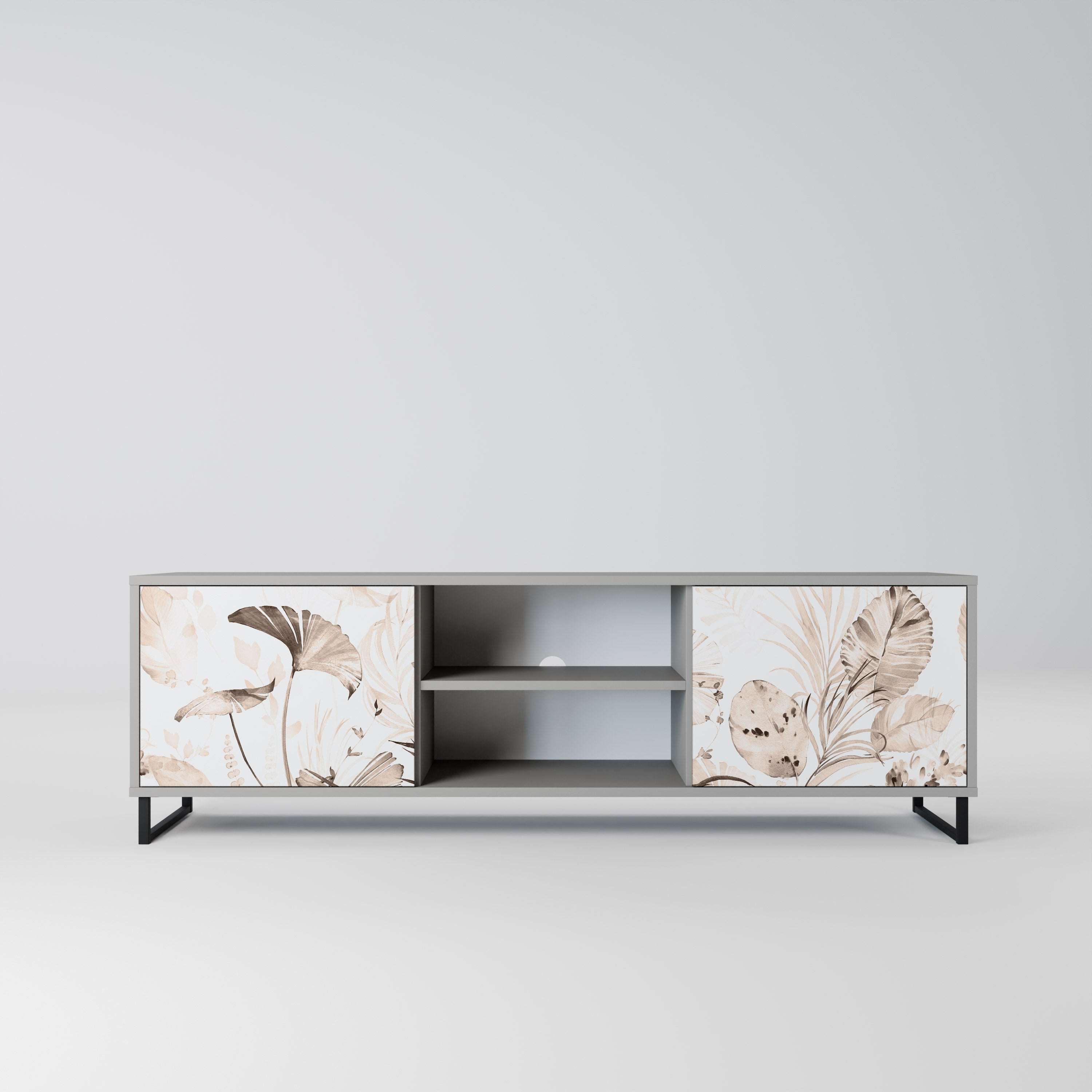 WILD TENDERNESS TV-Lowboard mit 2 Türen in Grau