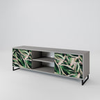 EERIE STROMANTHE 2-Door TV Stand in Grey Finish