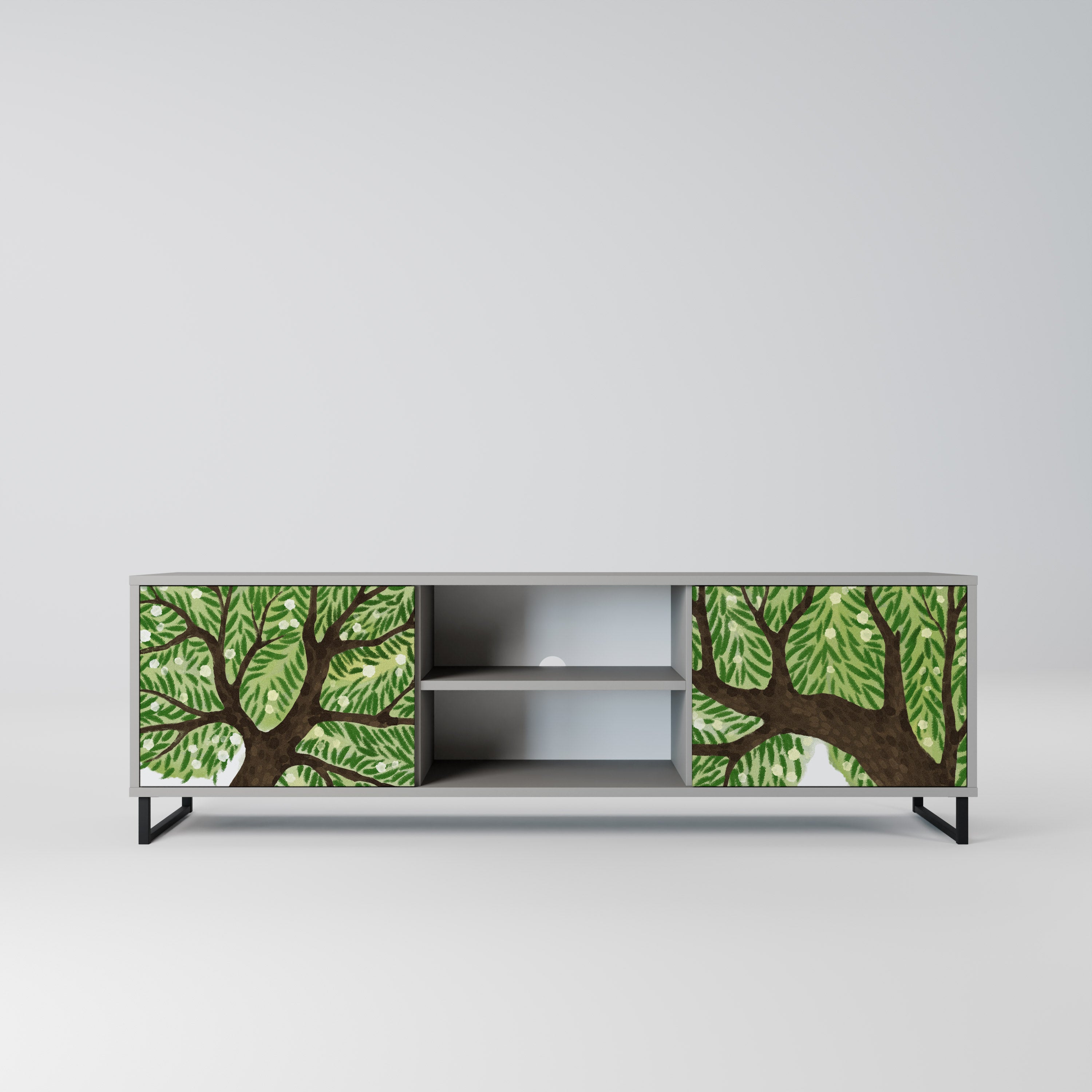 WILDERNESS DASH TV-Lowboard mit 2 Türen in Grau