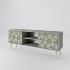LEAVES ON GREEN 2-Door TV Stand in Grey Finish