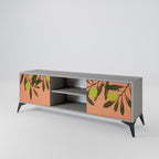JUICY OLIVES 2-Door TV Stand in Grey Finish