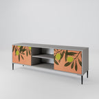 JUICY OLIVES 2-Door TV Stand in Grey Finish