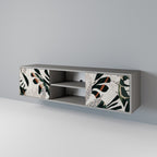 VERDURE FORMATION 2-Door TV Stand in Grey Finish