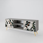 VERDURE FORMATION 2-Door TV Stand in Grey Finish