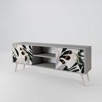 VERDURE FORMATION 2-Door TV Stand in Grey Finish