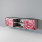 SWEET TROPICS 2-Door TV Stand in Grey Finish