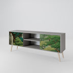 VERDURE ABYSS 2-Door TV Stand in Grey Finish
