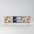 COCOA FRUITS 2-Door TV Stand in Grey Finish