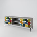 WEIGHTLESS HOURS 2-Door TV Stand in Grey Finish