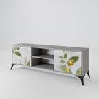 ELEGANT BOTANICS 2-Door TV Stand in Grey Finish
