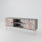 AUTUMN SUNDRIES TV-Lowboard mit 2 Türen in Grau