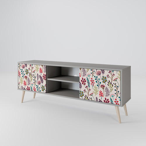 AUTUMN SUNDRIES TV-Lowboard mit 2 Türen in Grau