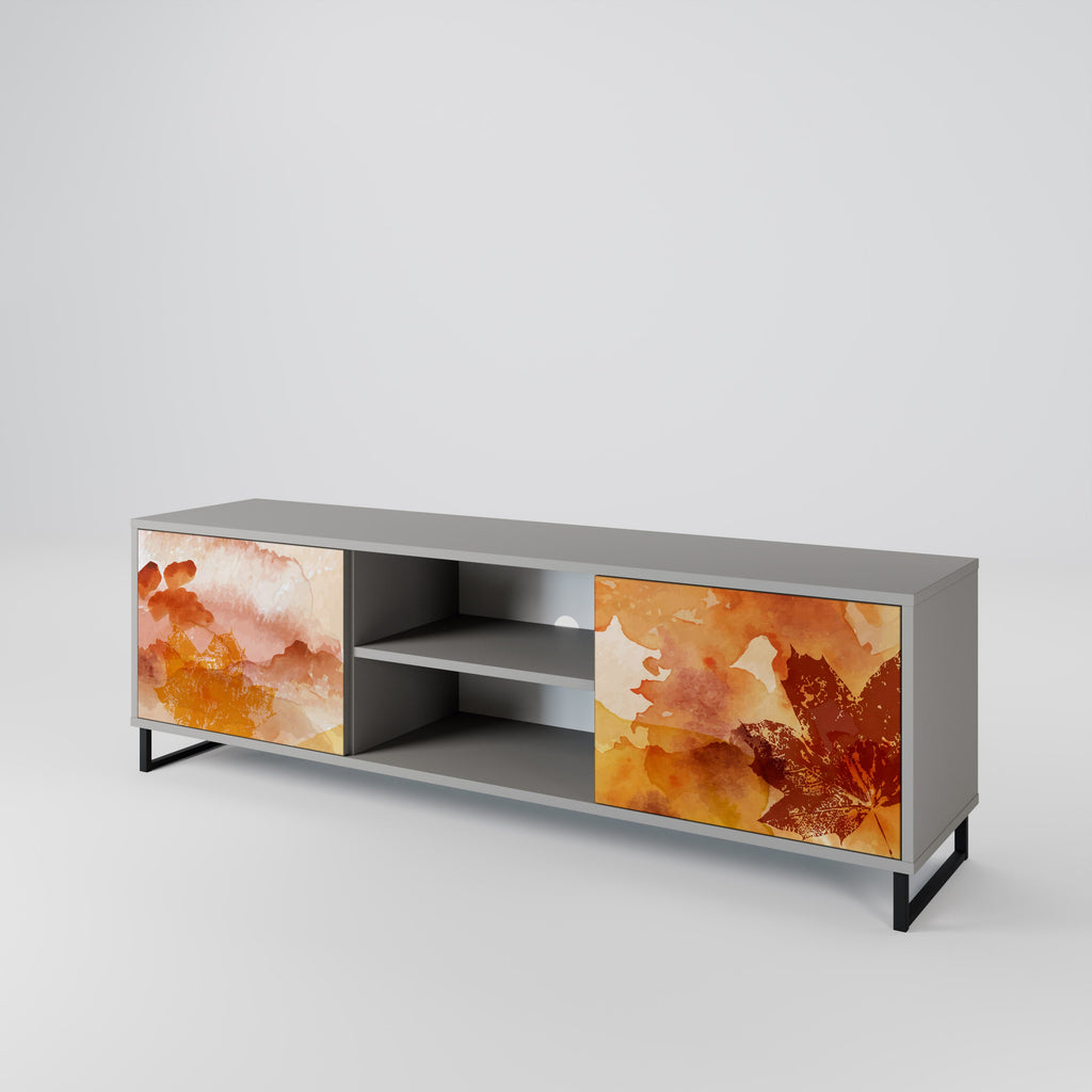 TRACES OF AUTUMN TV-Lowboard mit 2 Türen in Grau