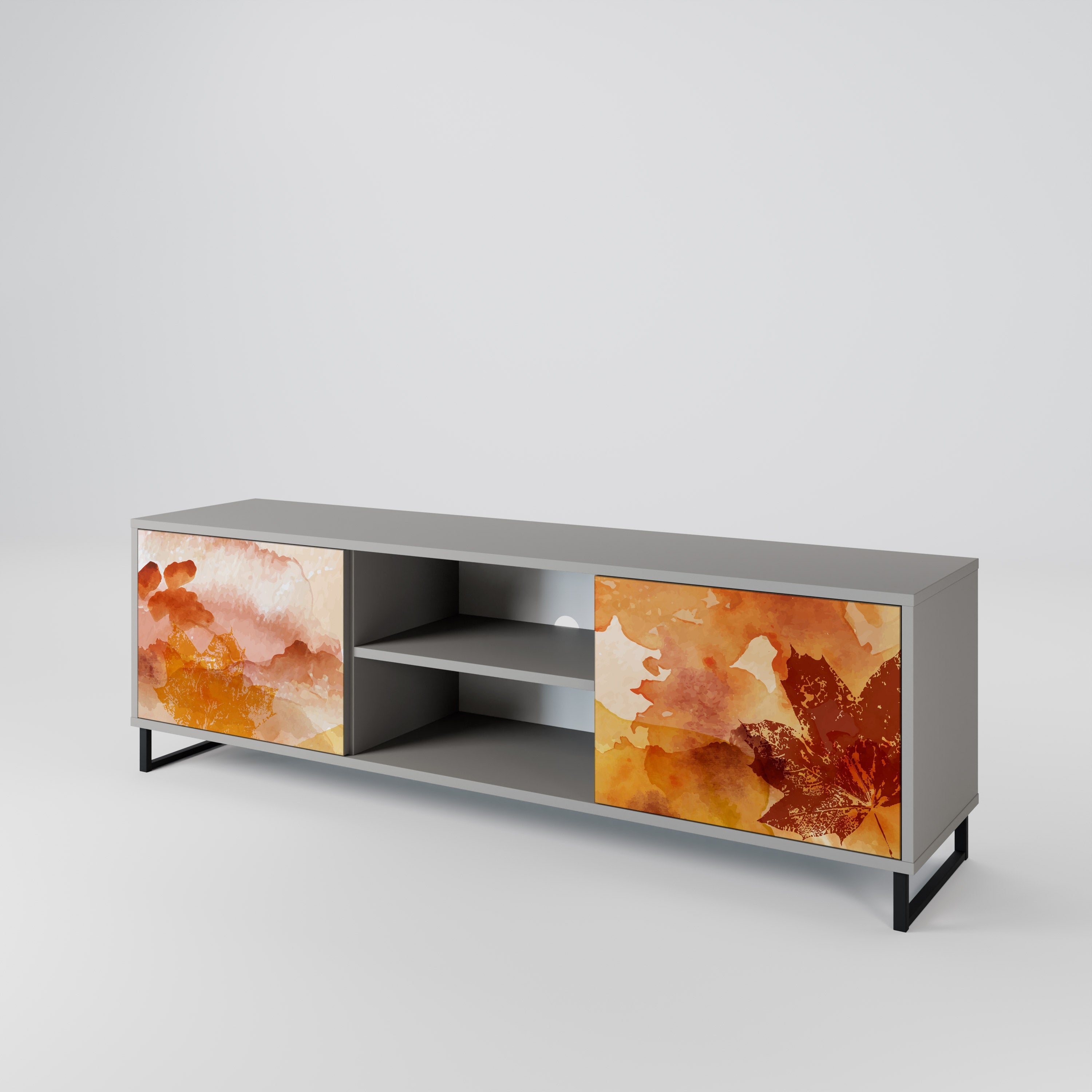 TRACES OF AUTUMN TV-Lowboard mit 2 Türen in Grau