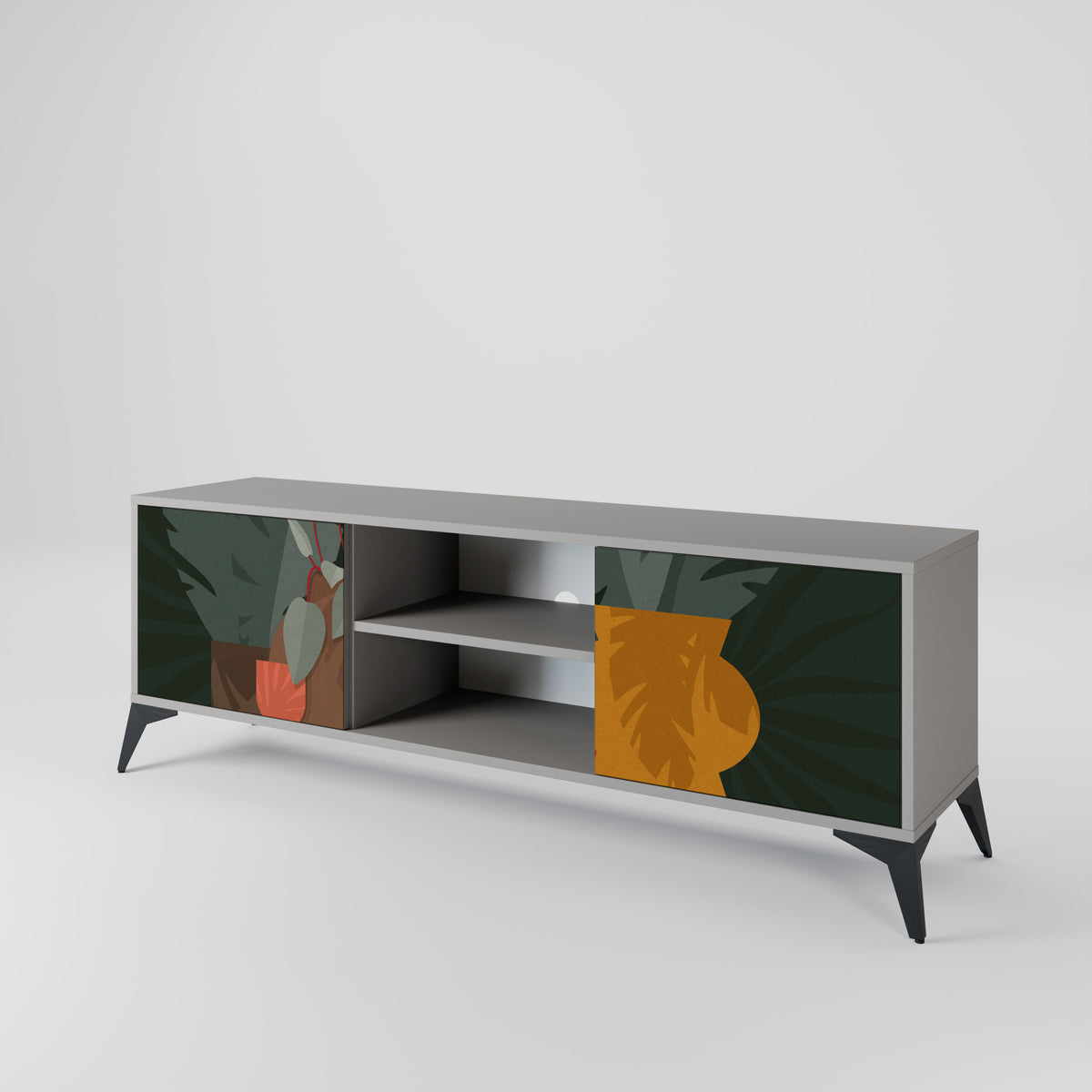 TROPICAL COMPOSITION 2-türiges TV-Lowboard