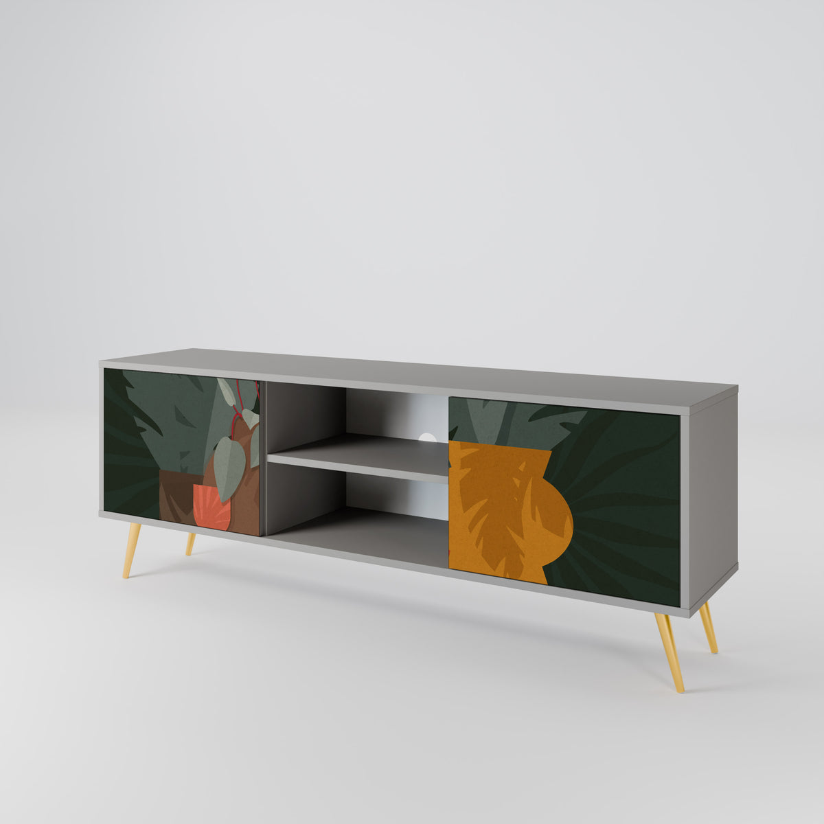 TROPICAL COMPOSITION 2-türiges TV-Lowboard