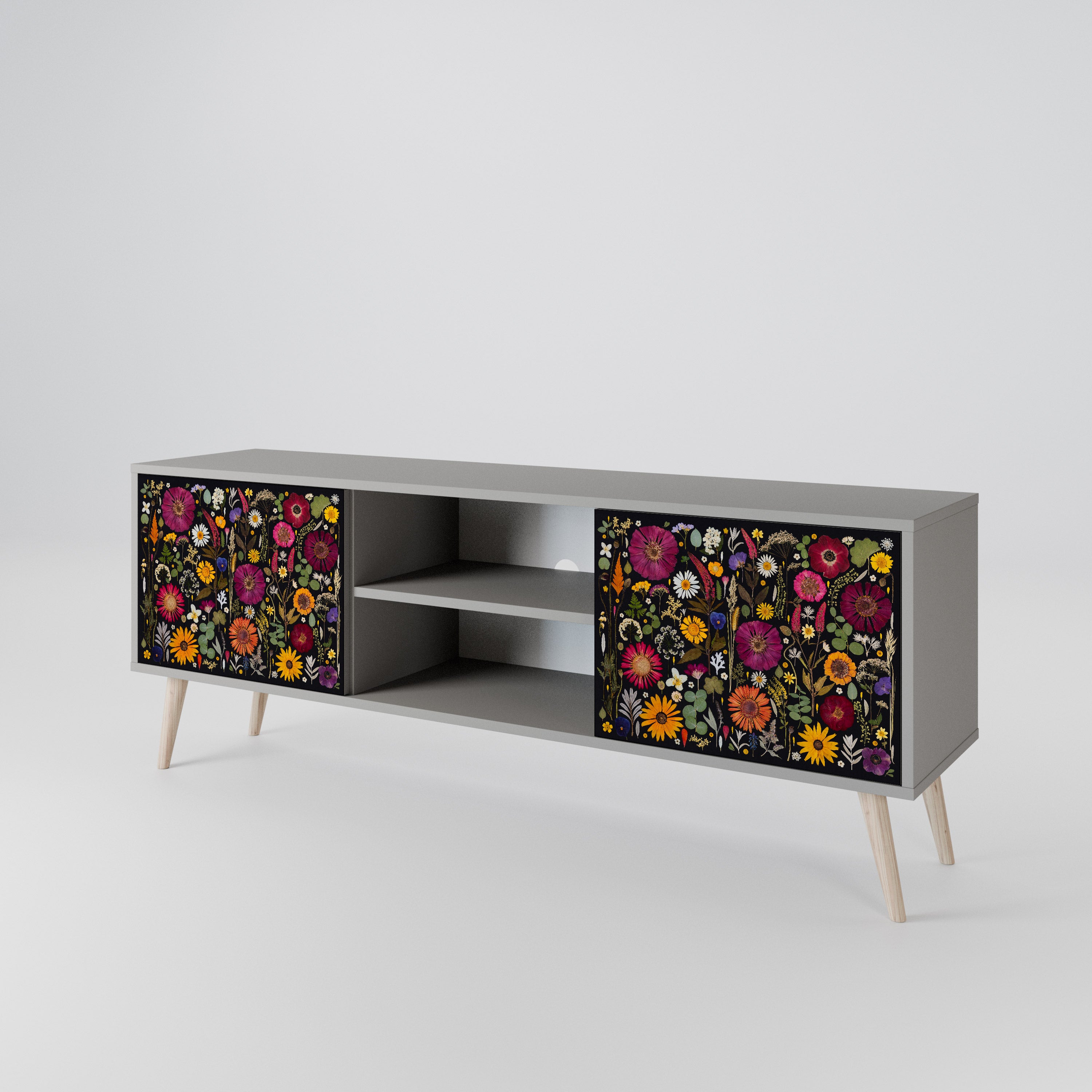 MIDNIGHT GARDEN 2-Door TV Cabinet