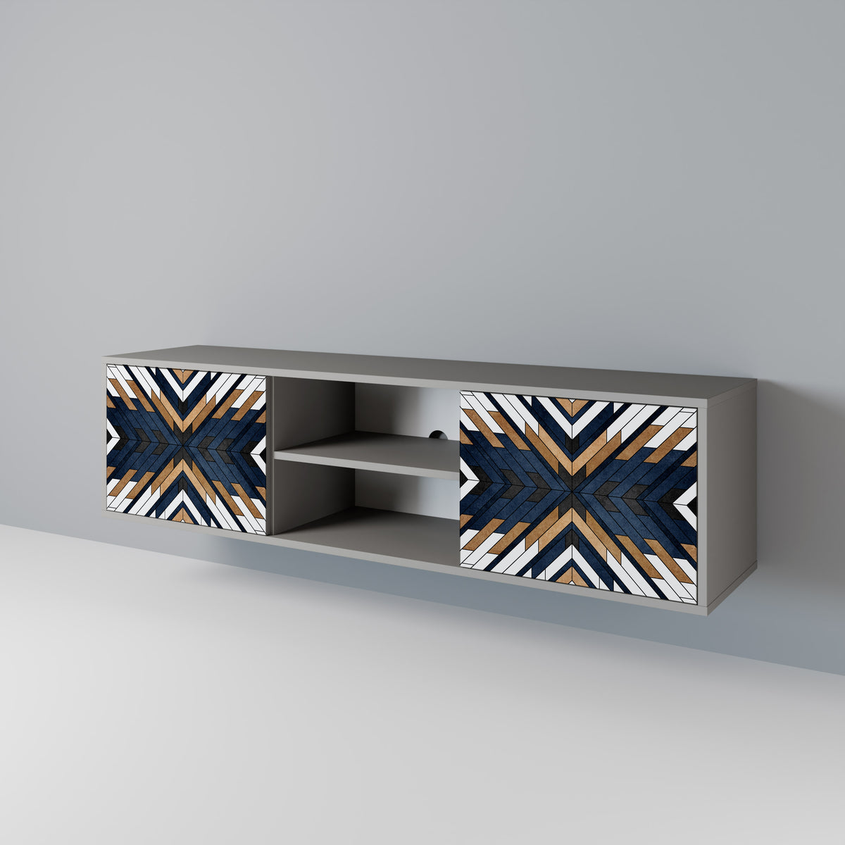 ARTFUL GEOMETRY 2-türiges TV-Lowboard