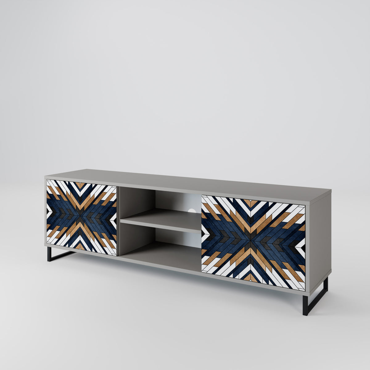 ARTFUL GEOMETRY 2-türiges TV-Lowboard