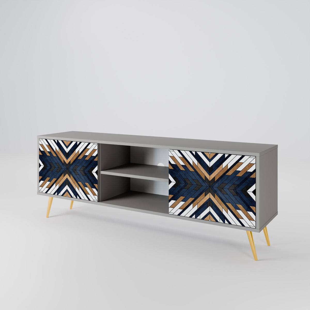 ARTFUL GEOMETRY 2-türiges TV-Lowboard