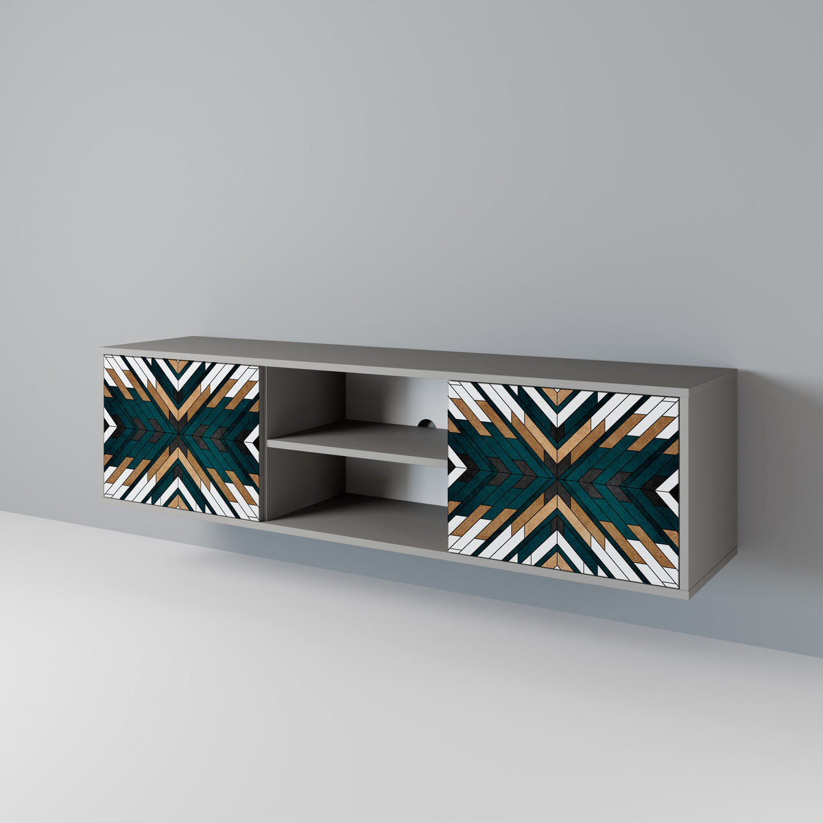 ARTISTIC GEOMETRY 2-türiges TV-Lowboard