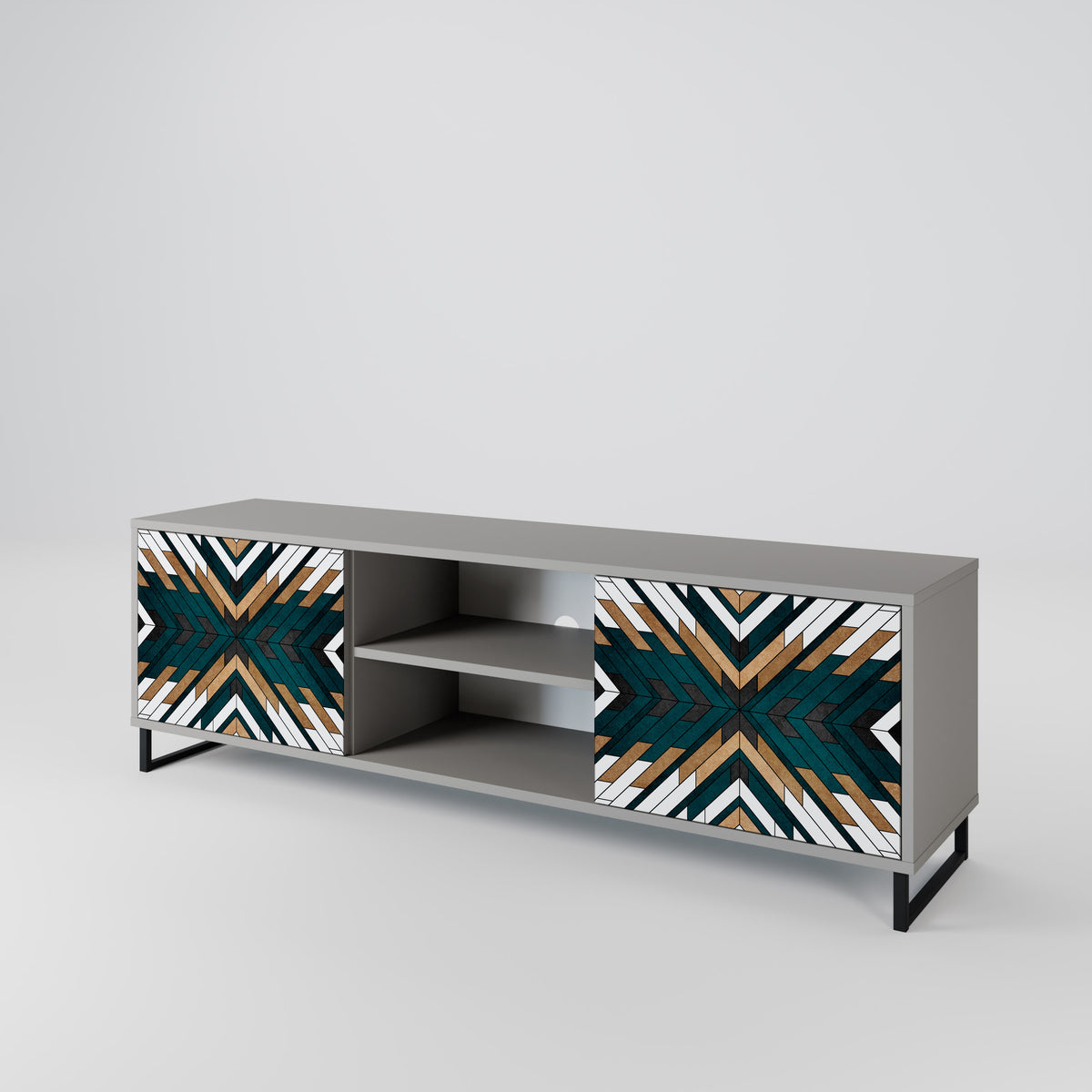 ARTISTIC GEOMETRY 2-türiges TV-Lowboard